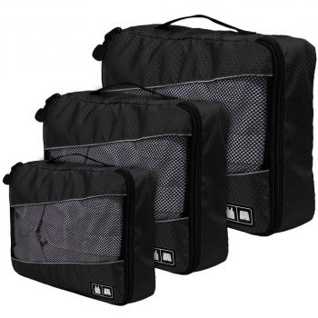 Organizador para Maleta, Blueidea® 3pcs/set Impermeable Bolsas de Viaje Organizador Equipaje Hombres Mujer Bolso del Embalaje Asistente Caso de Viajes