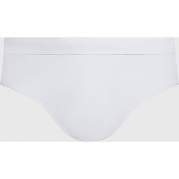 Bañador Slip de Hombre Calvin Klein Clásico Blanco XL con Elastano y Poliamida