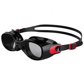 Speedo Unisex Futura Classic Goggles, Red/Smoke, One Size
