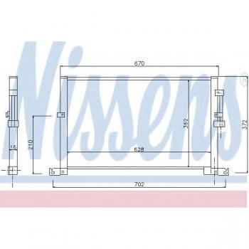 Condensador de aire acondicionado NISSENS 94718, compatible con sistemas de aire acondicionado, fabricado por Nissens