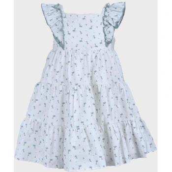 Vestido de bebé niña La Ormiga 1090062610 blanco de algodón