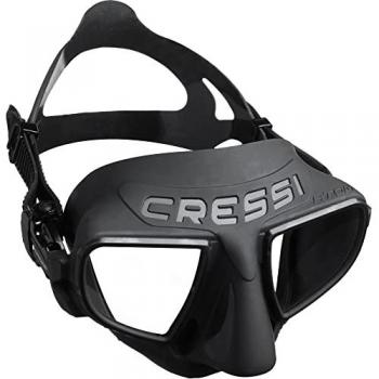 Máscara de buceo Cressi Atom unisex color negro