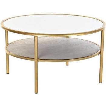 Mesa de Centro DKD Home Decor Glamour Dorado Metal Espejo 87 x 87 x 48 cm
