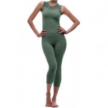 Anaissa Set Namasté Legging Camiseta Deportiva Militar M/L