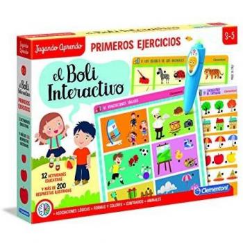 Clementoni - Boli Interactivo Primeros Ejercicios - juego educativo con boli electrónico a partir de 3 años, jugueteen español