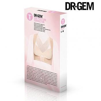 Dr Gem Her Posture Corrector - Corrector de espalda para mujer con efecto realzador de pecho corse, talla L/XL, color beige