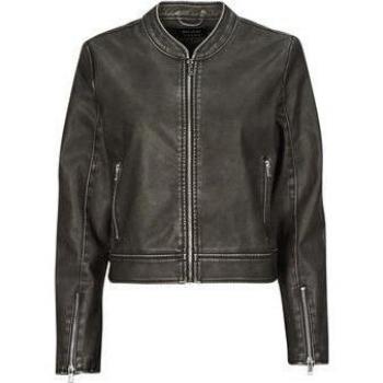 Chaqueta imitación cuero de Only - Onlmindy Faux Leather Washed Jacket - XS XL - para Mujer - Negro