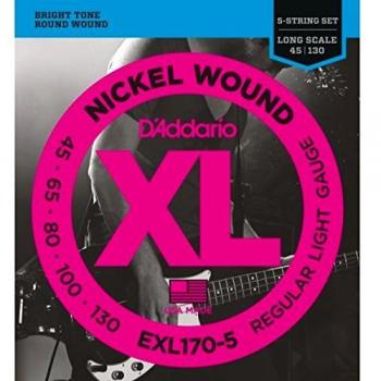 D'Addario EXL170-5 XL Nickel Wound Regular Light