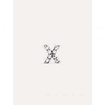 Pendiente Suelto de Plata con Letra A - Elegante y Sofisticado Pendiente Singularu Letter Sparks en Plata de Ley 925 con Baño de Rodio - Ideal para Completar tu Look
