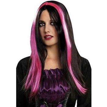 My Other Me Peluca DE Bruja Negra Y Fucsia Mujer