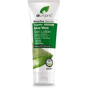 Organic Aloe Vera Lotion, Natural, Vegan, Cruelty Free, Paraben and SLS free, Moisturiser, Dry Skin, 200ml, Dr Organic