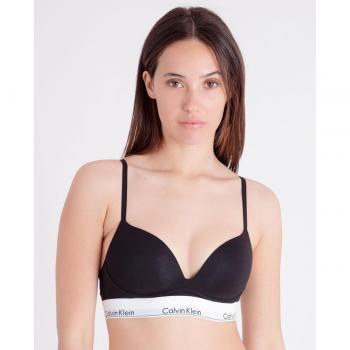 Sujetador escotado con push up Calvin Klein - Modern Cotton - Color Negro - Talla 75B
