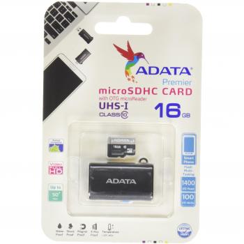 ADATA AUSDH16GUICL10-ROTGMBK Negro - Lector