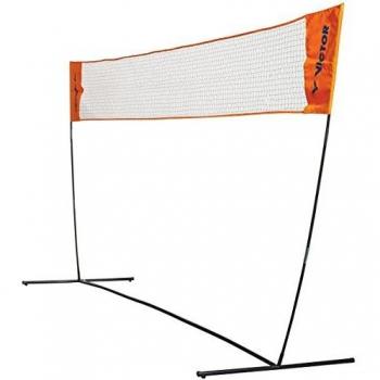 Victor Easy Net - Badminton y Tenis - 3,5 m ancho con altura ajustable - Azul