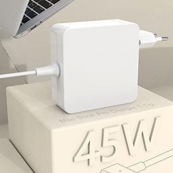 Compatible con Cargador Mac Book Air Conector de Punta en T de 45W, Fuente de alimentación Mac Book para Mac Book Air de 11 y 13 Pulgadas