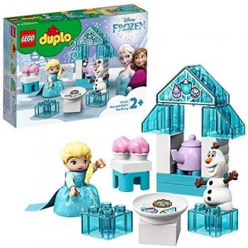 LEGO DUPLO Princess - Fiesta de Té de Elsa y Olaf, Juguete Inspirado en la Película Frozen II, Incluye dos Personajes de la Película para Recrear las Aventuras, A Partir de 2 Años