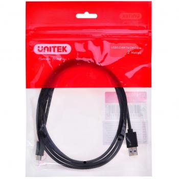 Cable USB 3.1 Tipo A a Tipo C de 2 metros con transmisión de hasta 5 Gbps