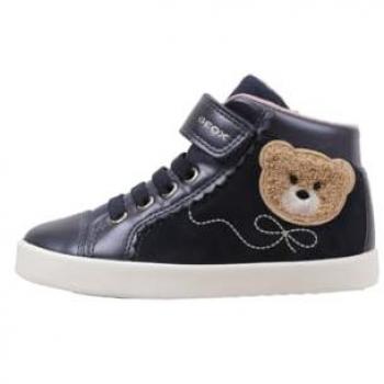 GEOX Kilwi Niña Pequeña Zapatilla Deportiva Velcro Azul Marino Oscuro (hasta talla 30)