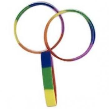 Diverty Sex 4624 Pulsera Silicona Bandera LGTB, Multicolor
