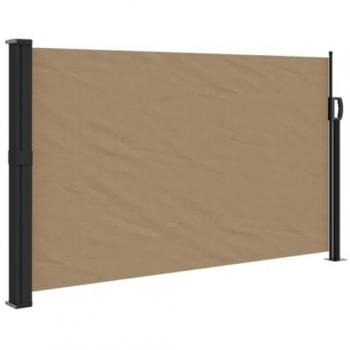 Toldo lateral retráctil 120x500 cm Color Negro, Crema, Azul y Gris Taupe