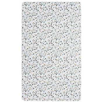 Tapete de Cocina Terrazzo 45 x 75 cm Negro Vinílico Resistente al Agua