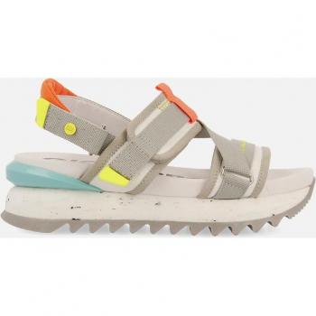 Sandalias de Plataforma de Mujer Gioseppo Blaru Gris con Corte de Tiras Ajustables
