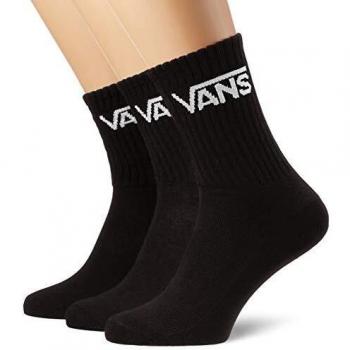 Vans Classic Crew Boys 3 Pack, Calcetines Niños, Negro