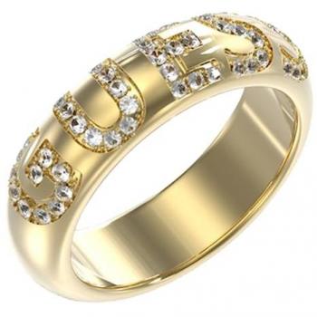 Anillo de Acero Dorado para Mujer Guess JUBR03182JWYG - Talla Única