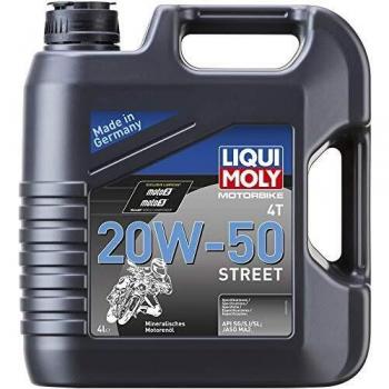 Liqui Moly 1696 - Aceite de motor, 4T, 20W-50 Street, Booklet, 4 l