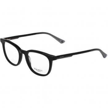 Hackett 1325 001 Armazones para Hombre Negros, Lentes Recetadas Para Hombre Negros, Gafas Recetadas para Hombre Negras