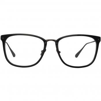 Linda Farrow CASSIN LFL1457 C5 Men's Eyeglasses Black Size 55 - Blue Light Block Available