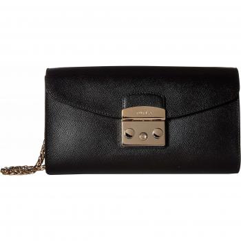 Furla Pochette Metropolis s pochette 962799ONYX Comp. ext 100% Leather ; Compos INT 78% Viscose + 22% Nylon