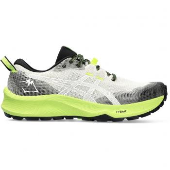 Asics Gel-Trabuco 12 Zapatillas de Trail Running para Hombre, Color Beige/Blanco/Verde, Talla 40.5 EUR