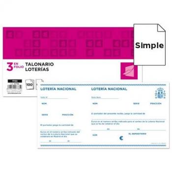 Talonario Loteria Nacional