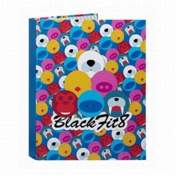 Carpeta con 4 anillas mixtas Blackfit8 33x26cm