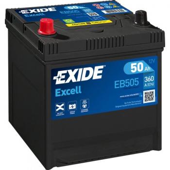 Batería Exide EB505 Excell 12V - 50Ah/360A (EN) Caja D20