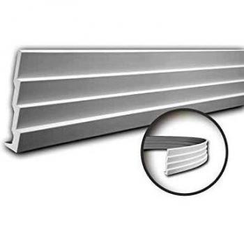 Cornisa Decorativa Flexible Profhome 150142F Diseño Moderno Blanco 2 m