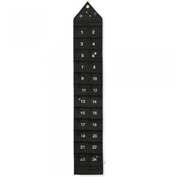 Ferm Living Calendario de Adviento, algodón, Verde Oscuro, 25x150cm