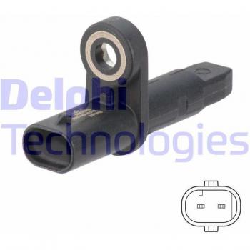 Sensor de ABS DELPHI SS20801 - Sensor de revoluciones de la rueda, compatible con múltiples modelos de vehículos, alta precisión en la detección, fácil instalación, durabilidad garantizada y diseño optimizado para un rendimiento fiable