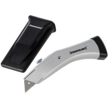 Cúter contorneado Silverline con cuchilla retráctil de 180 mm