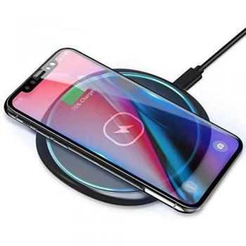 Rápido Cargador inalámbrico de 15 W Base de Carga Estación de Carga rápida para Samsung Galaxy S20 + / S20 Ultra / S9 / S8 / S8 Plus / S7 iPhone 12 SE 11 XR 8 Huawei Mate 20pro P30pro AirPods Pro