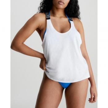 Camiseta de tirantes de playa Calvin Klein Intense Power mujer blanco negro XS