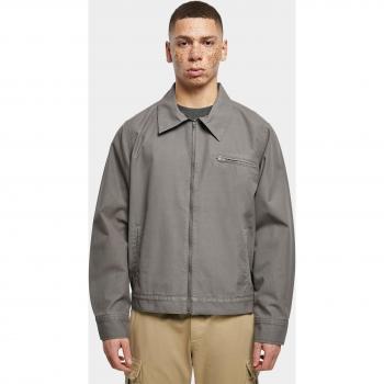 Overdyed Workwear Jacket - Dark Shadow - 100% Cotton, Grey