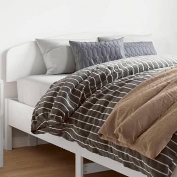Cabecero de cama blanco 150 cm madera maciza de pino