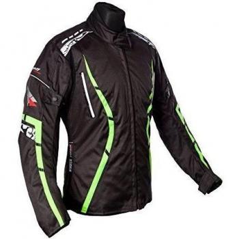 Roleff Racewear Zelina Chaqueta de Motocicleta, Amarillo Neón, XS