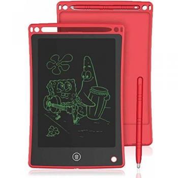 Doosl Tableta de Escritura LCD, Tableta para Escribir y Hacer Bocetos de 8,5 Pulgadas - Tableta de Escritura Mini Pad Tableta de Dibujo para uso en la Escuela, el Hogar, la Oficina y los Viajes - Rojo