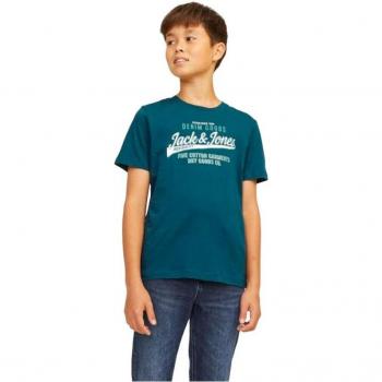 Camiseta Jack & Jones Elogo Oneck 2col 24/25 Deep Teal Infantil, manga corta