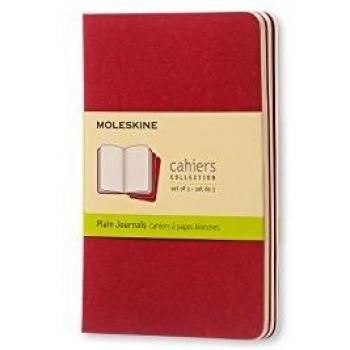 Moleskine CH113 - Set de 3 cuadernos, pocket 9 x 14, color rojo