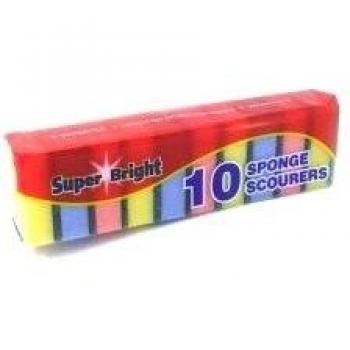 Estropajos con esponja ultrabrillante 10PK
