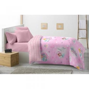 Edredón Nórdico Infantil Reversible Estampado Unicornio y Hada 200x260cm, Confeccionado en Microfibra para Niños y Niñas